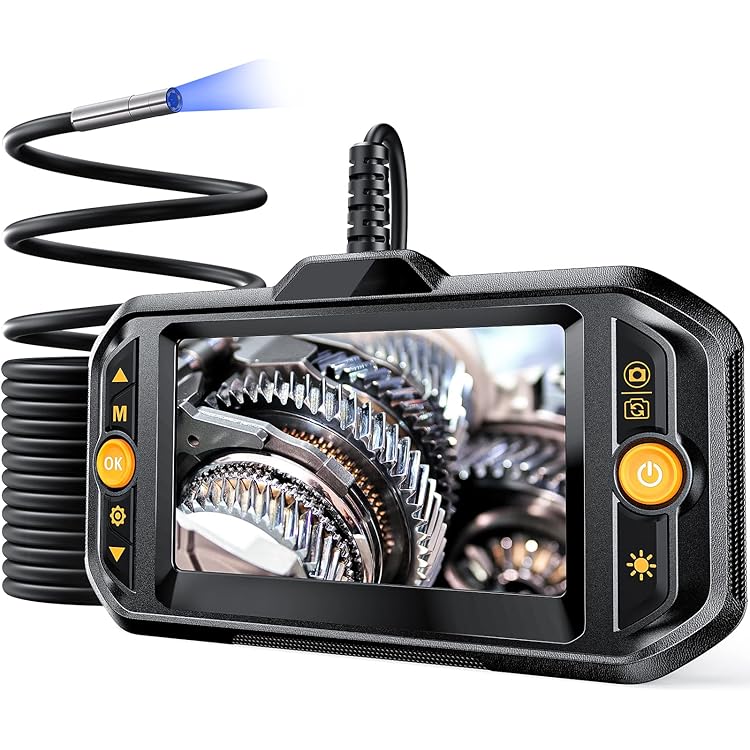 Amazon | Teslong デュアルレンズ 内視鏡 360度回転プローブ付き ...